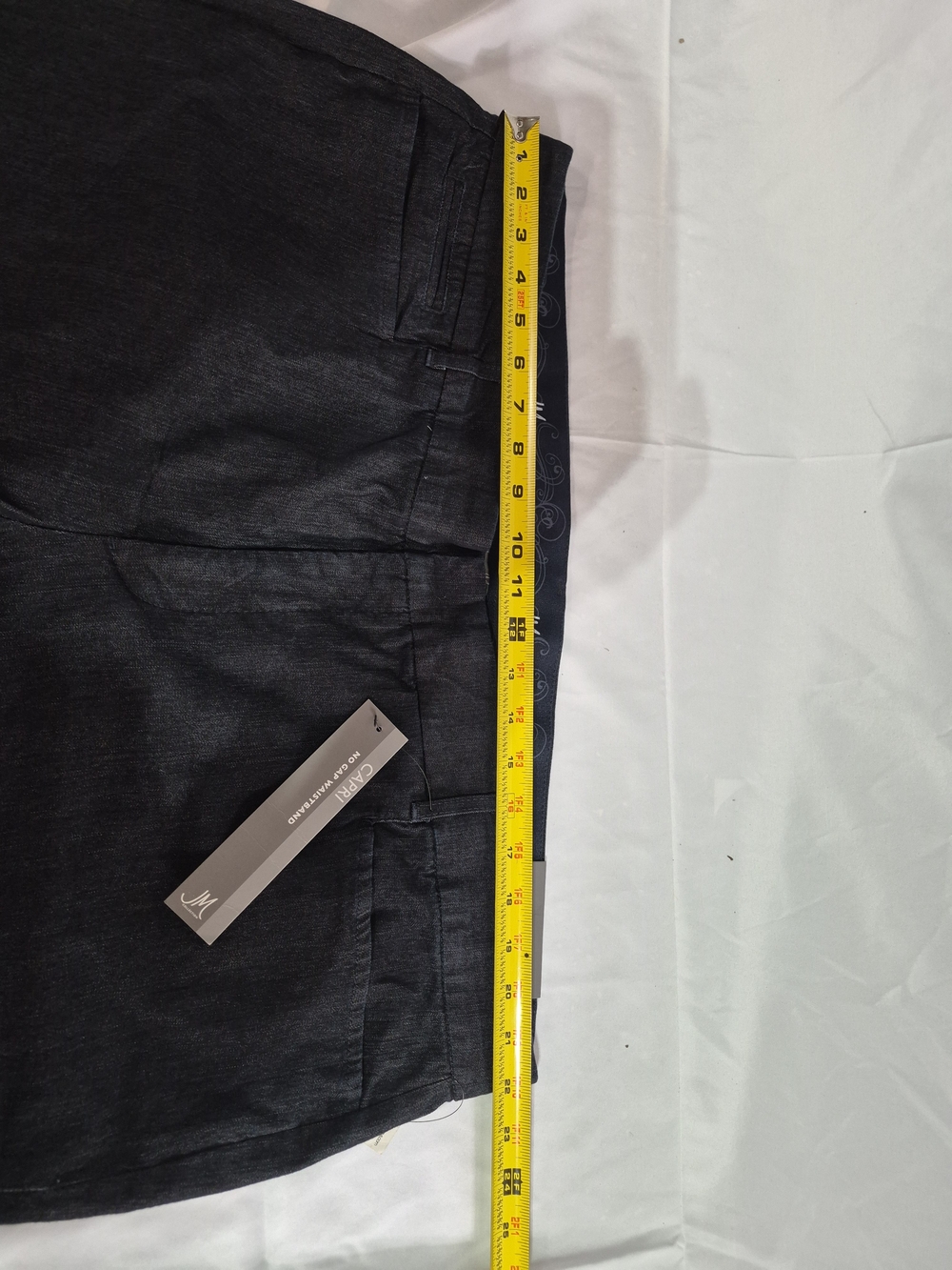 JM Collection Dark Blue Cropped Jeans - Plus Size - Picture 5 of 7